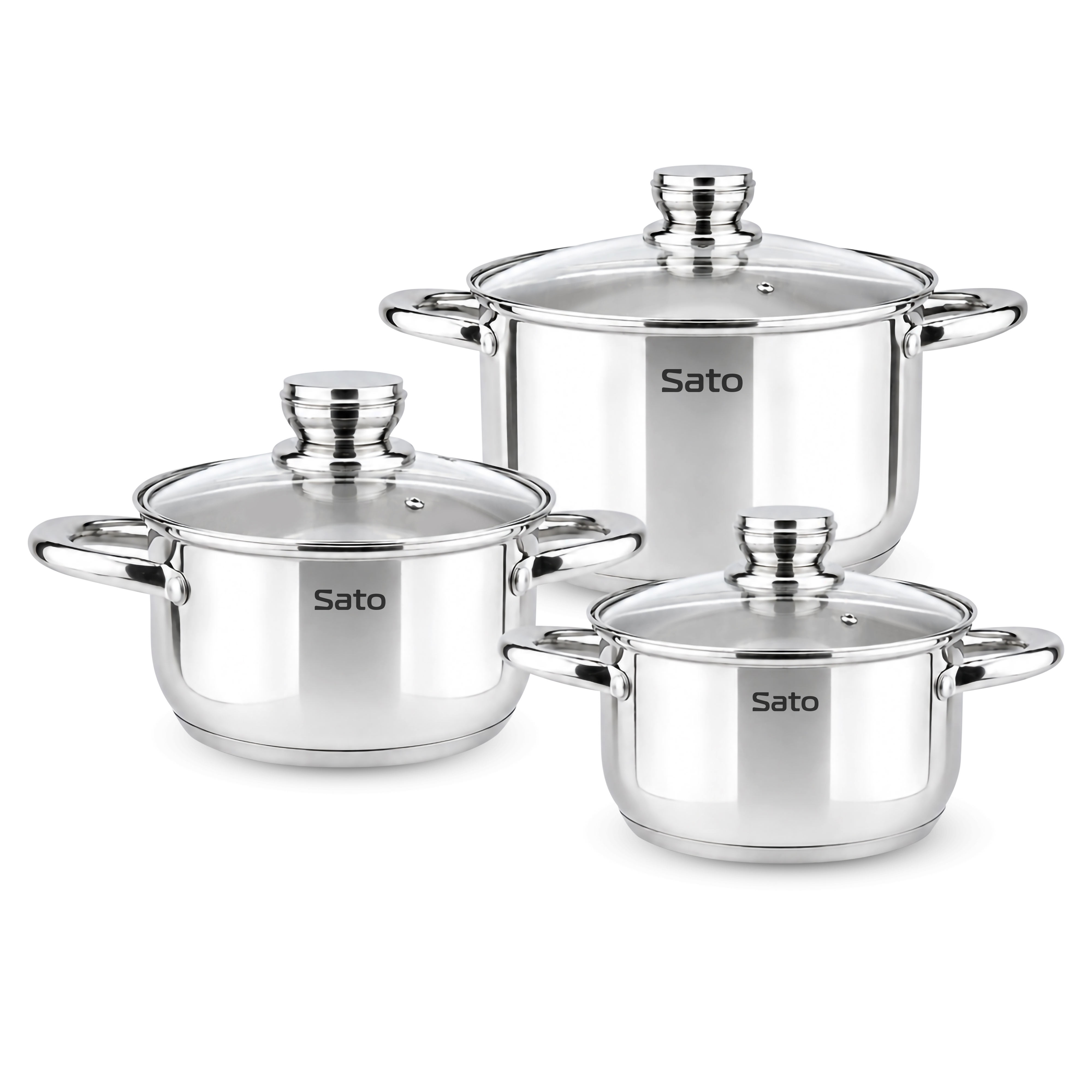 Bộ nồi inox 3 chiếc SBN-169