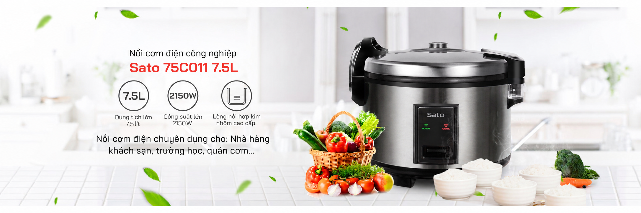 Banner Điện gia dụng SATO VIỆT NHẬT