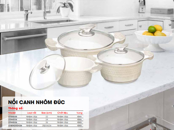 Nồi canh nhôm đúc