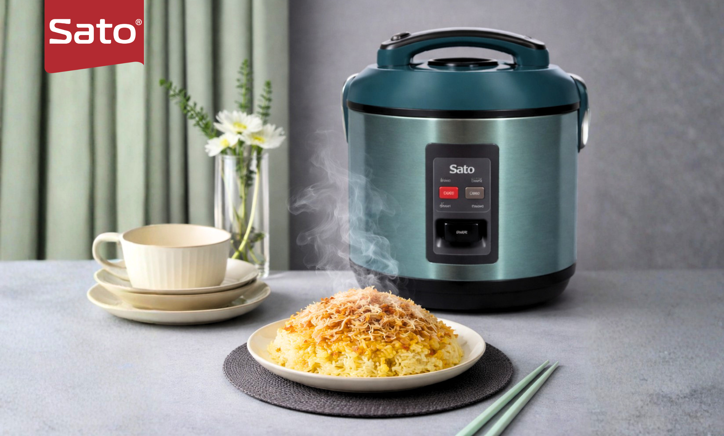 Công Thức Nấu Xôi Xéo Bằng Nồi Cơm Điện Sato Dẻo Ngon Chuẩn Vị