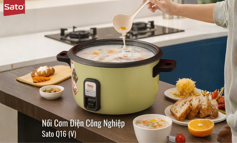 Các Mẫu Nồi Cơm Điện Công Nghiệp Sato Dành Cho Nhà Hàng
