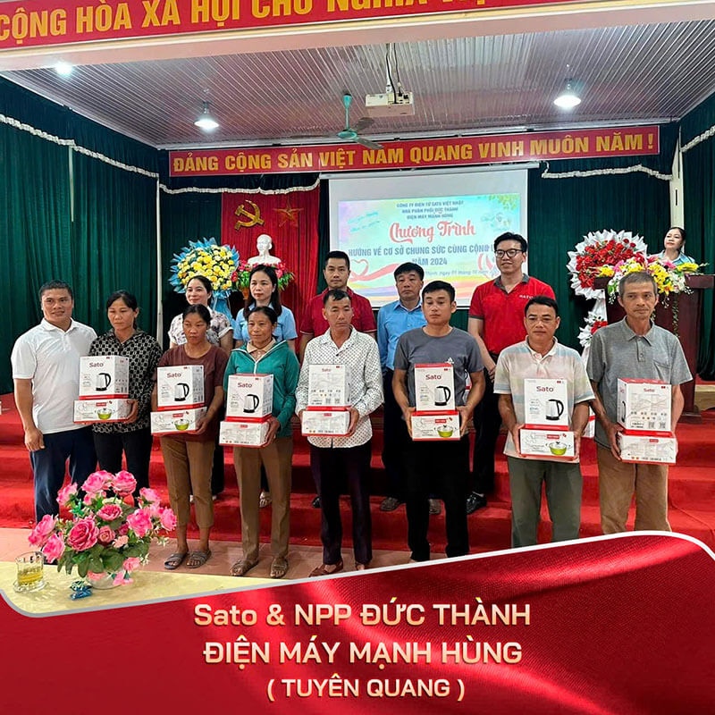 Công ty TNHH Điện tử Việt Nhật – Sato hỗ trợ đồng bào bị ảnh hưởng bão lũ 4