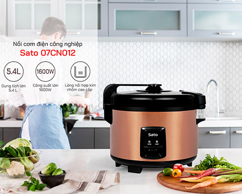 Đặc điểm nổi bật của nồi cơm điện công nghiệp Sato 07CN012