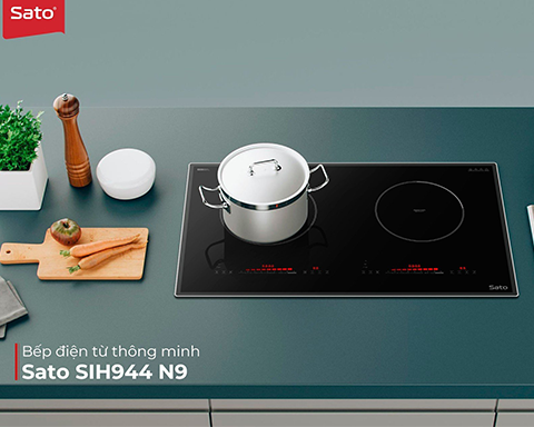 Yên tâm với chất lượng bếp từ đôi Sato thông minh – hiện đại – an toàn