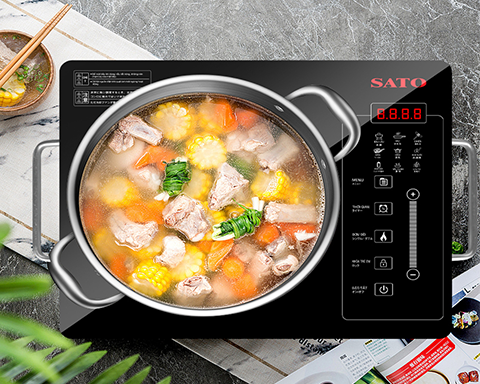Bếp hồng ngoại đơn SATO HN012I sở hữu các chế độ nấu ăn tuyệt vời nào?