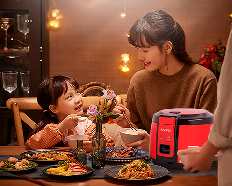 “Chuẩn cơm mẹ nấu” với nồi cơm điện SATO 18F051