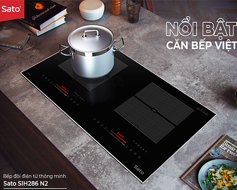 Review bếp đôi điện từ thông minh Sato SIH286 N2