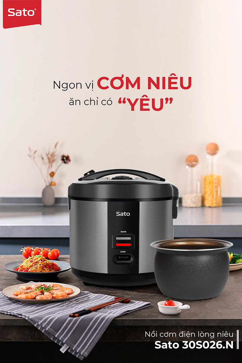 Nồi cơm điện lòng niêu, nấu cơm ngon hấp dẫn 1