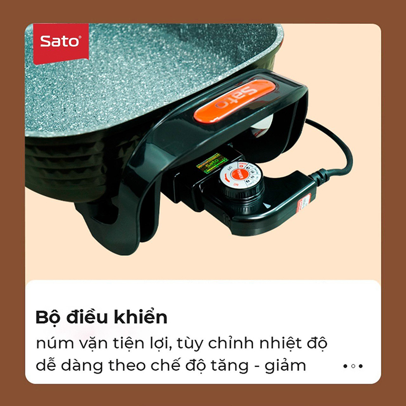 Sử dụng nồi lẩu điện Sato như thế nào? 3