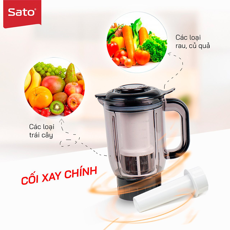 Hướng dẫn sử dụng máy xay sinh tố Sato MX5306A 2