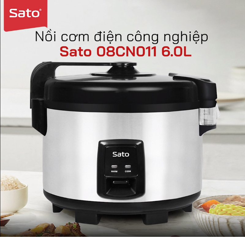 Sato cho ra mắt nồi cơm điện công nghiệp Sato 08CN011 1