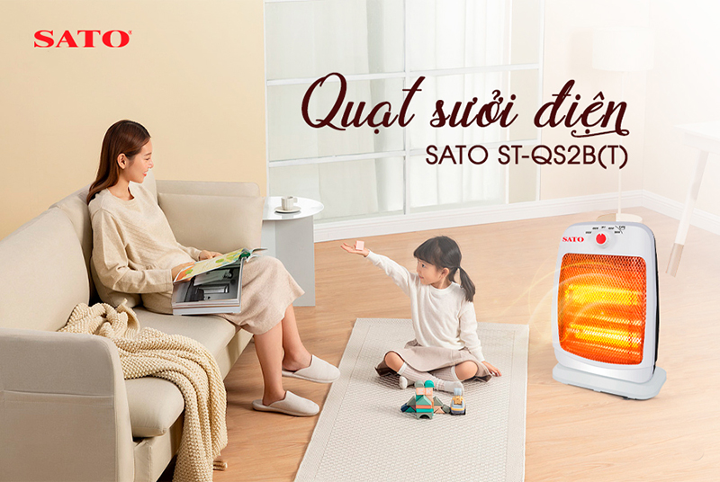 quạt sưởi điện SATO ST-QS2B(T) 1