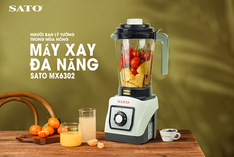 Đánh giá máy xay sinh tố đa năng SATO MX6302, có nên mua không?