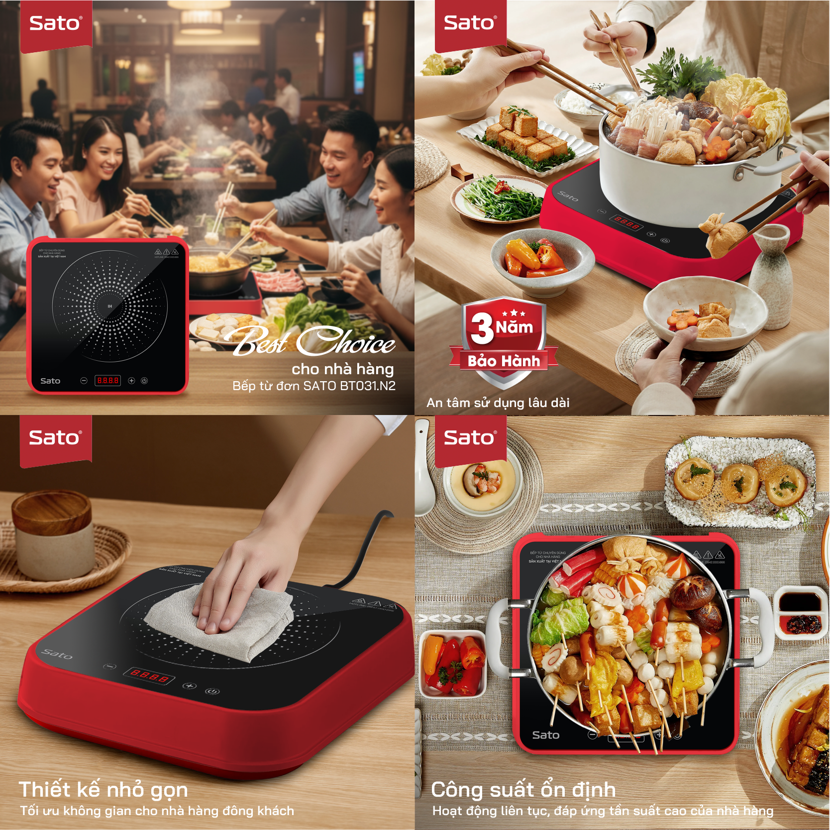 Bếp từ đơn Sato BT031.N2
