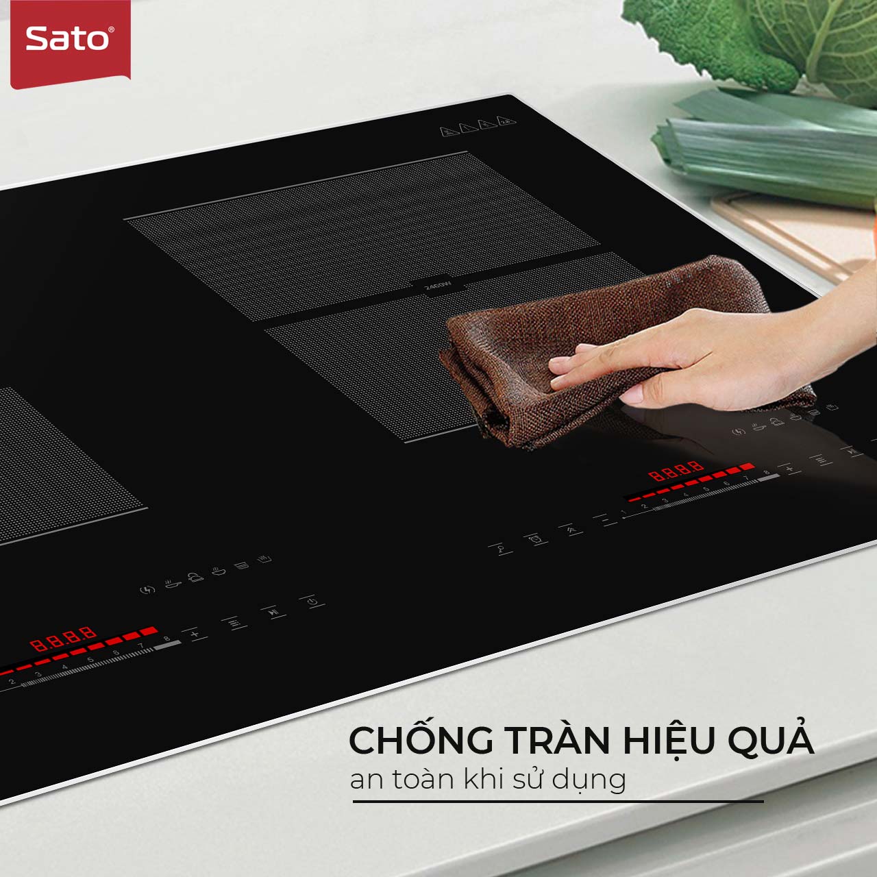 Bếp điện từ thông minh Sato SIH368 N3 (B) Bếp điện từ thông minh Sato SIH368 N3 (B)
