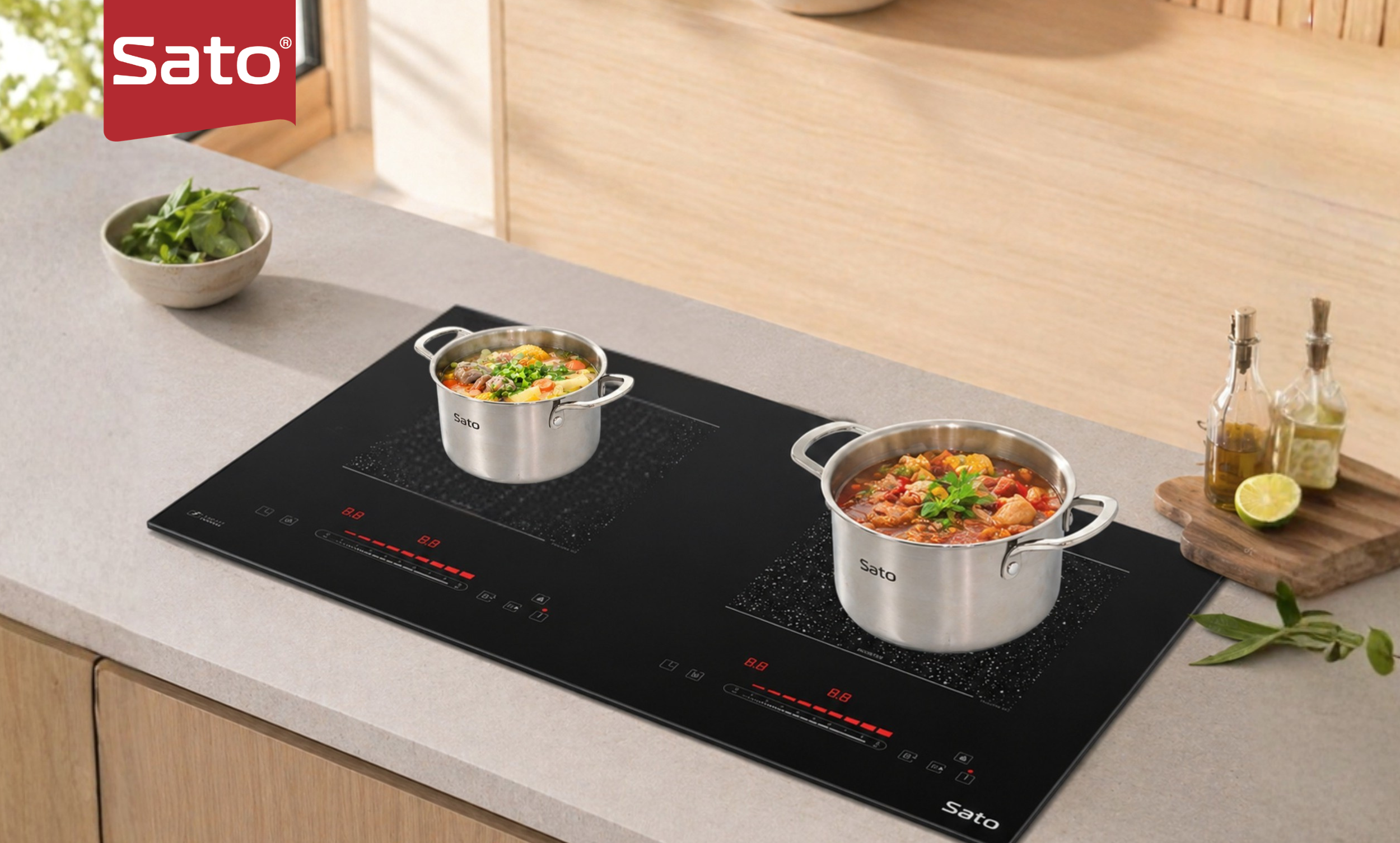 Nấu Ăn Siêu Tốc – Kịp Giờ World Cup Với Bếp Từ Đôi Sato 