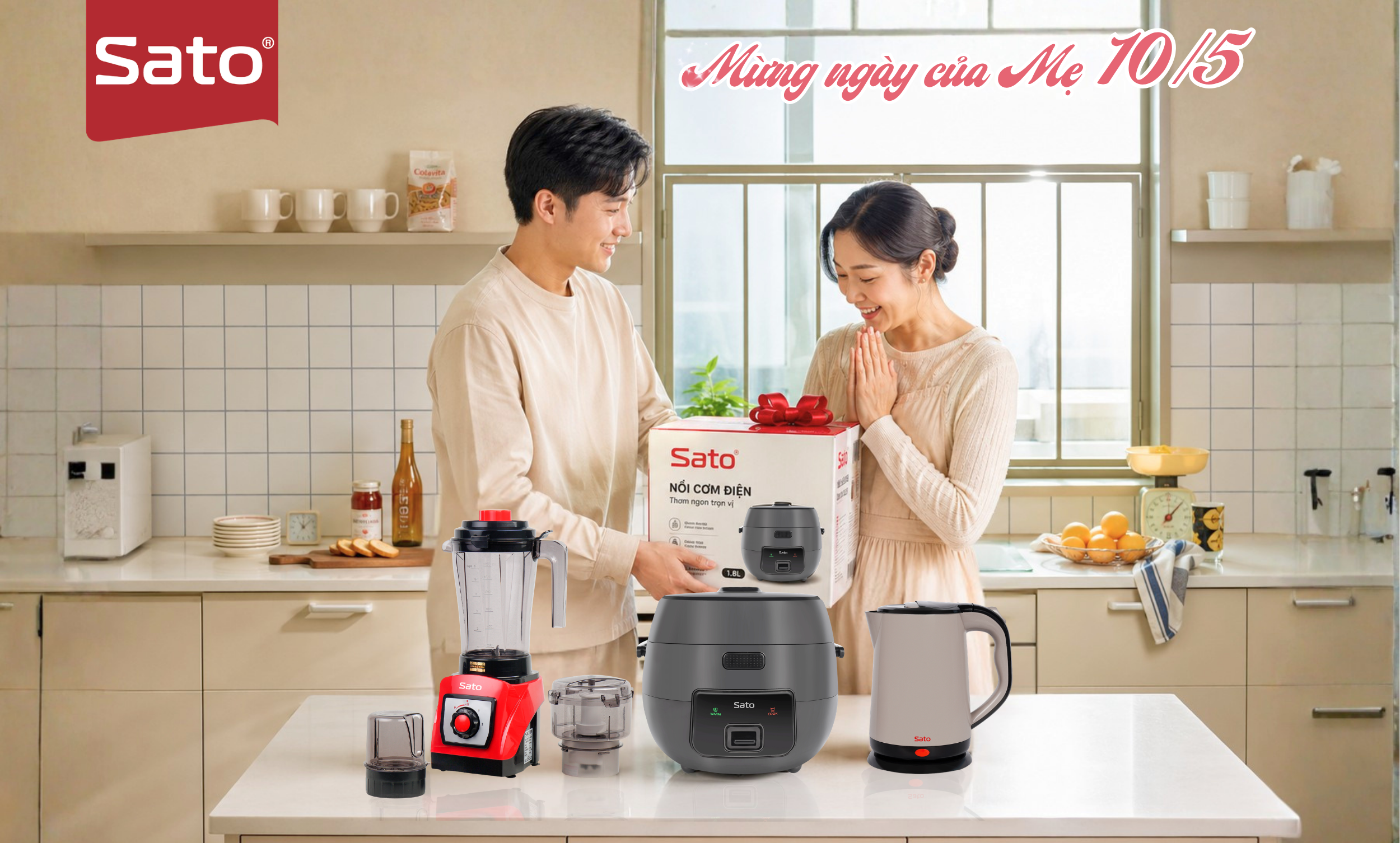 Ngày Của Mẹ – Tặng Quà Gia Dụng Sato Gói Yêu Thương