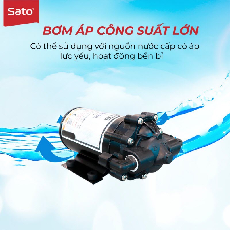 Máy lọc nước SATO KT3880 8 cấp lọc (Không tủ)