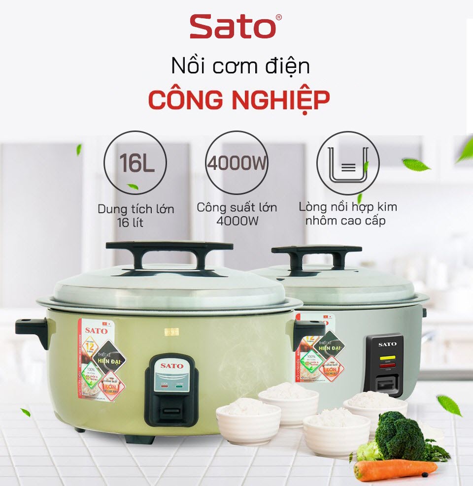 Nồi cơm điện công nghiệp Sato 2022 iCON home