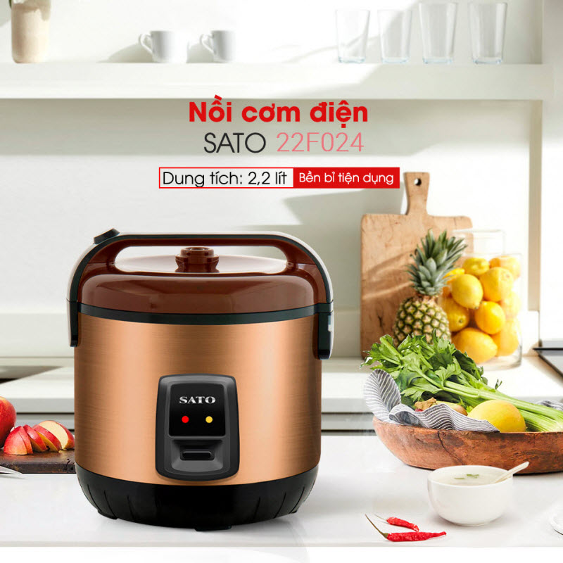 Nồi cơm điện Sato 22F024 2.2L