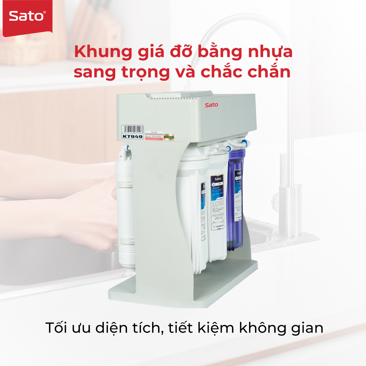 Máy lọc nước Sato Reno RNo1049D 9 cấp lọc Máy lọc nước Sato Reno RNo1049D 9 cấp lọc