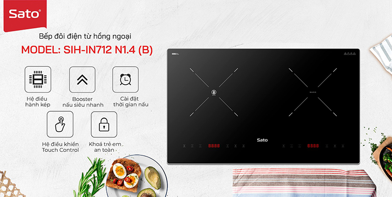 Sử dụng bếp đôi điện từ hồng ngoại an toàn, hiệu quả 1\