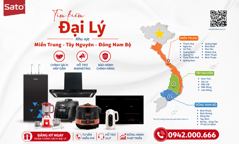 Tuyển Đại Lý Gia Dụng Sato Việt Nhật – Kinh Doanh Bền Vững, Chiết Khấu Hấp Dẫn